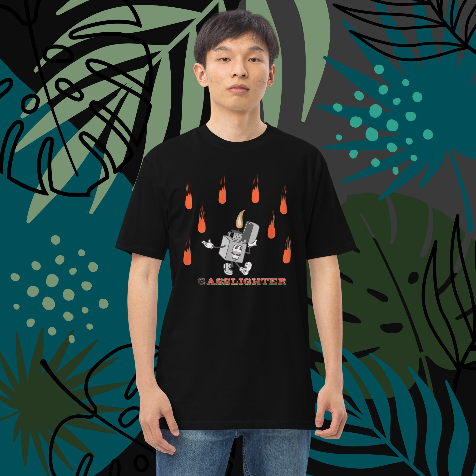 Gaslighting Men’s premium heavyweight tee - Image 3