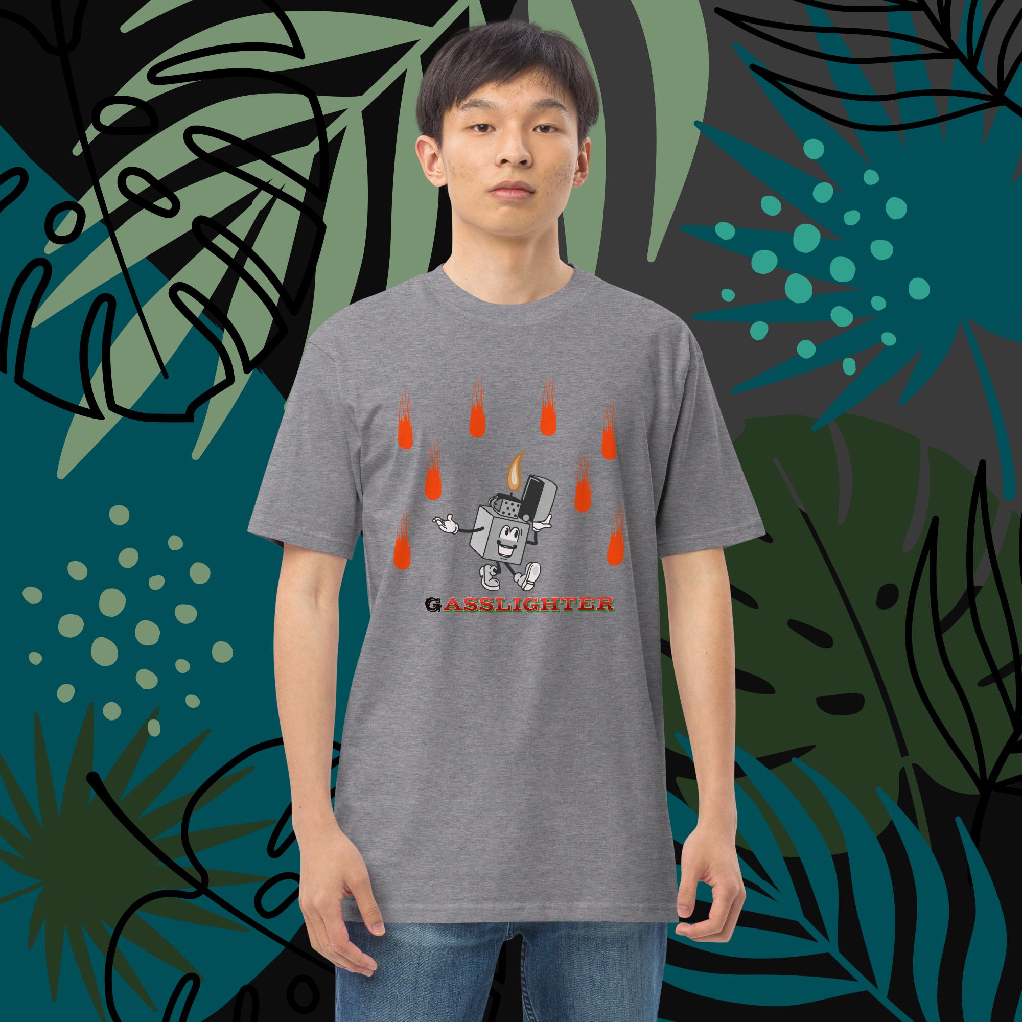 Gaslighting Men’s premium heavyweight tee - Image 4