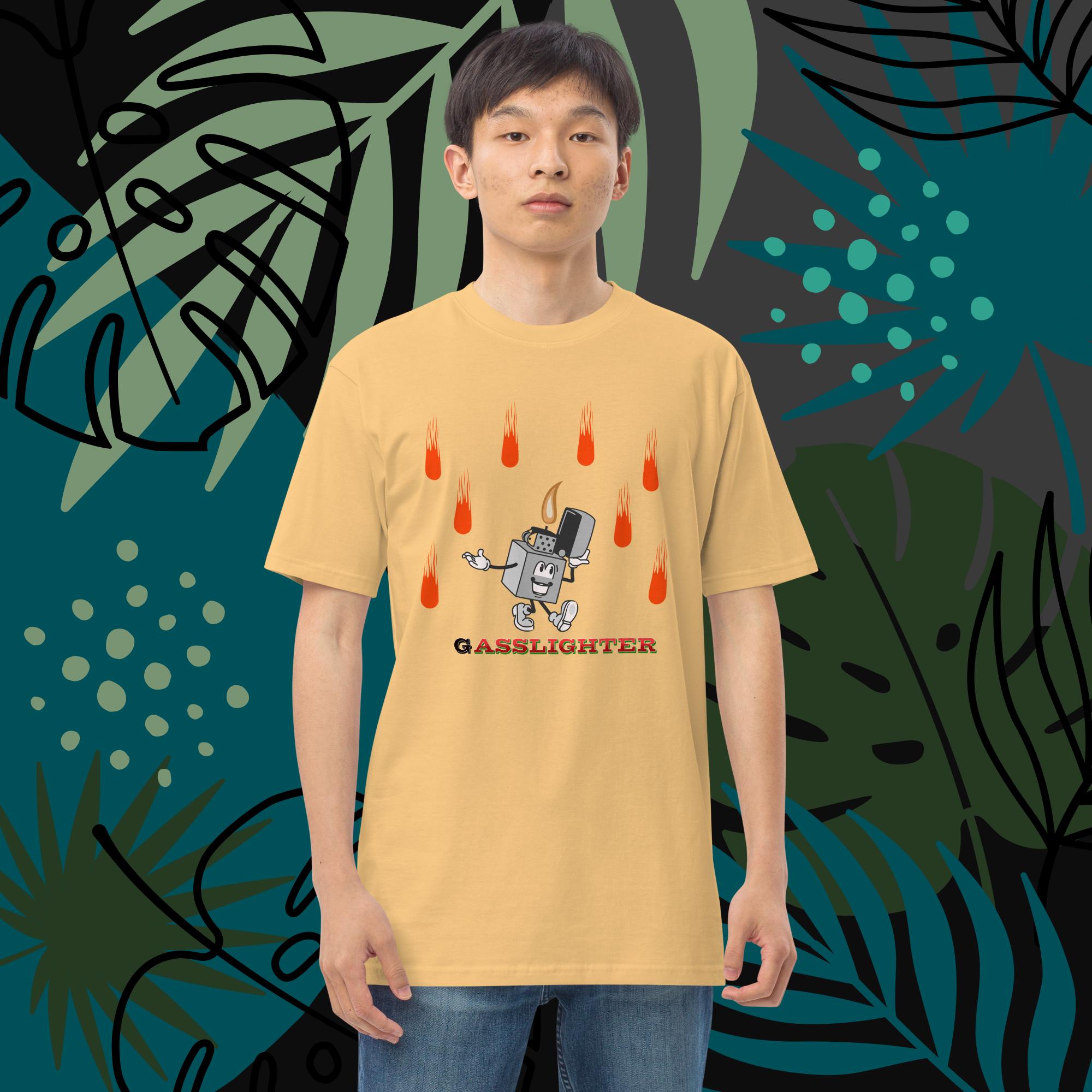 Gaslighting Men’s premium heavyweight tee - Image 5