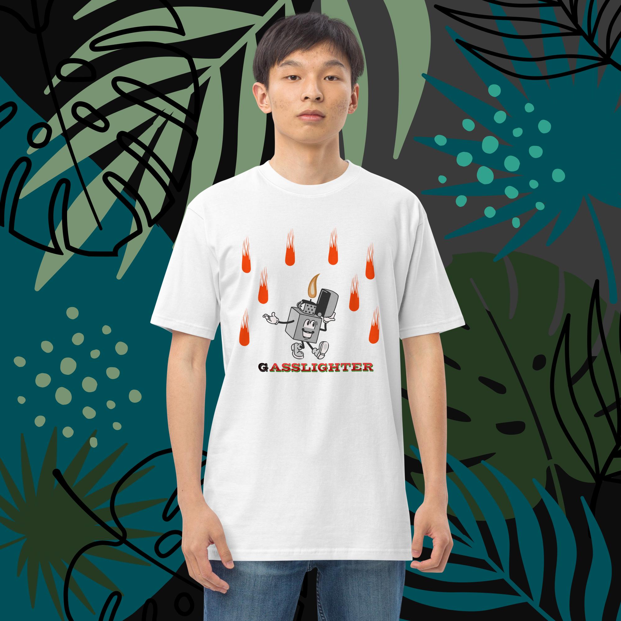 Gaslighting Men’s premium heavyweight tee - Image 6