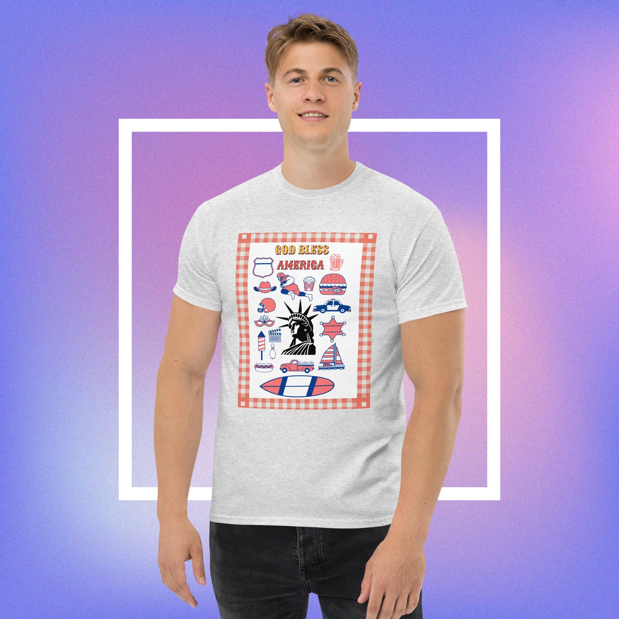 Patriotic unisex cotton classic tee - Image 8