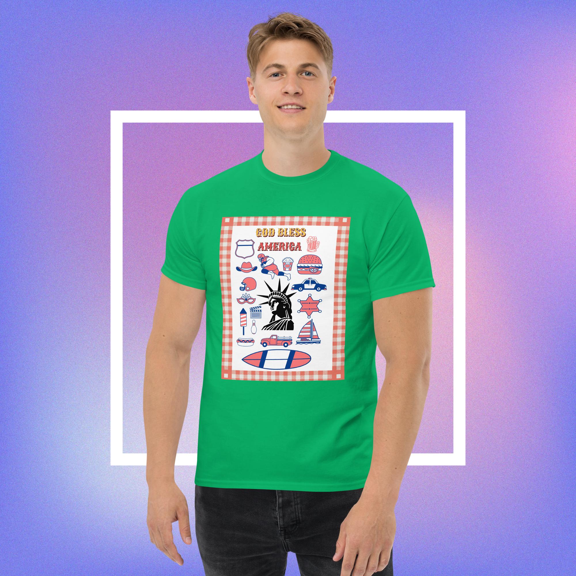Patriotic unisex cotton classic tee - Image 11