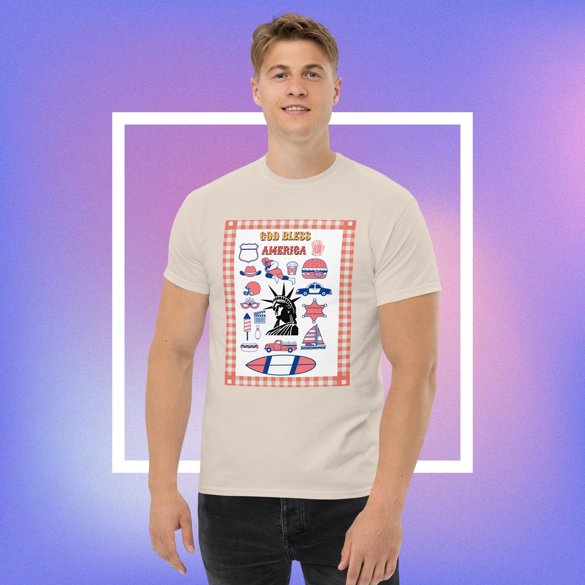 Patriotic unisex cotton classic tee - Image 3