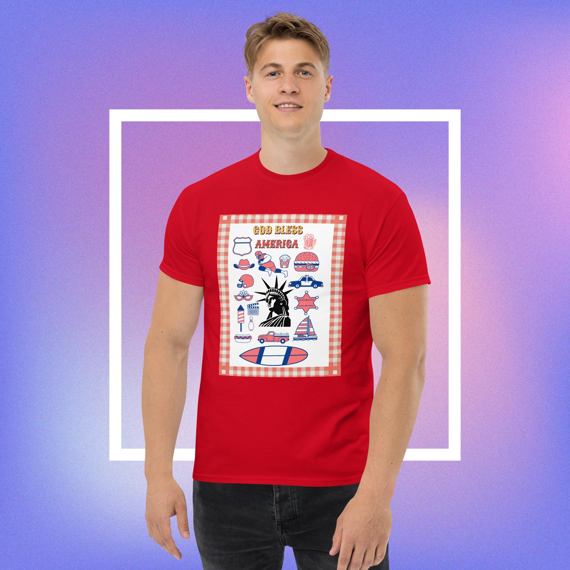 Patriotic unisex cotton classic tee - Image 4