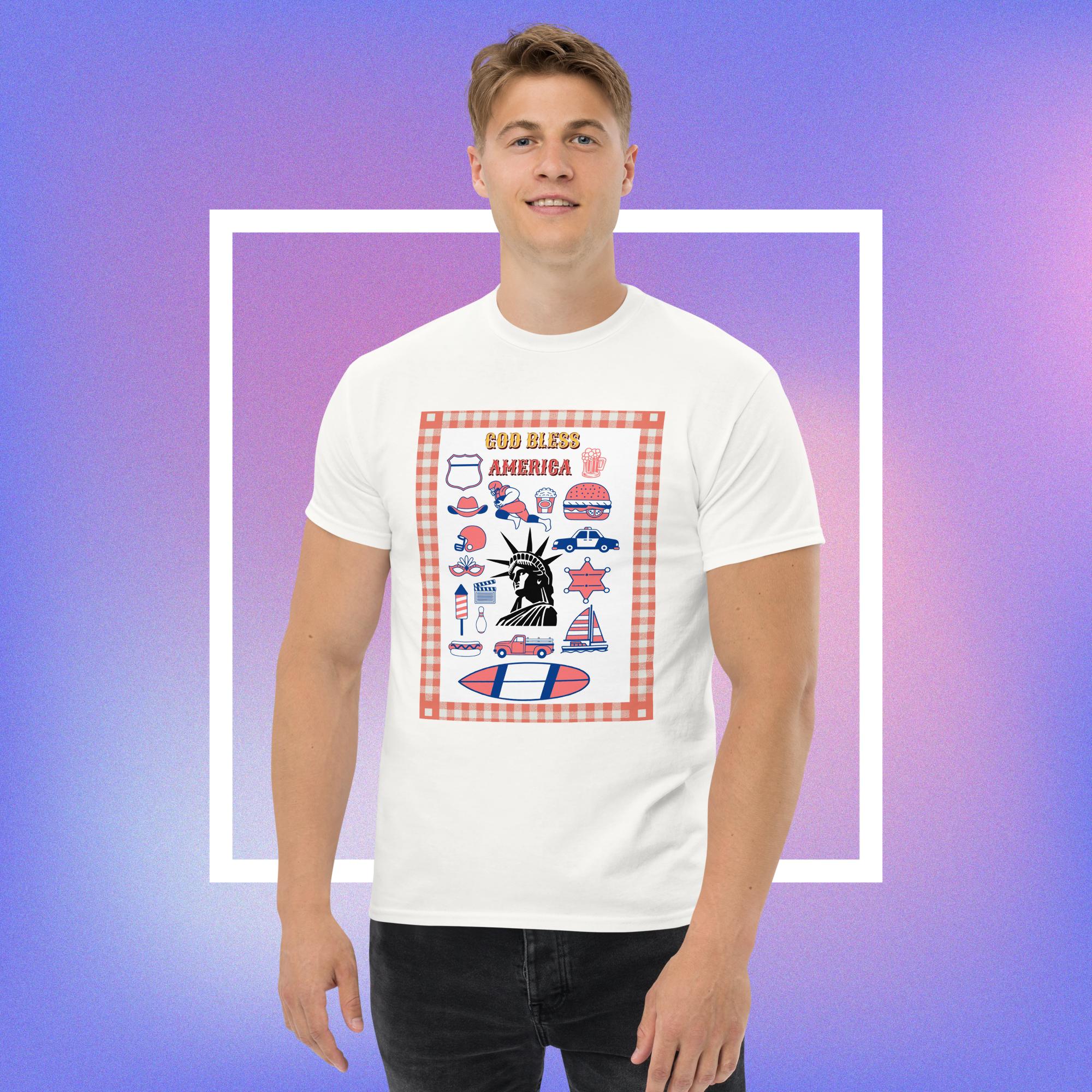 Patriotic unisex cotton classic tee - Image 5