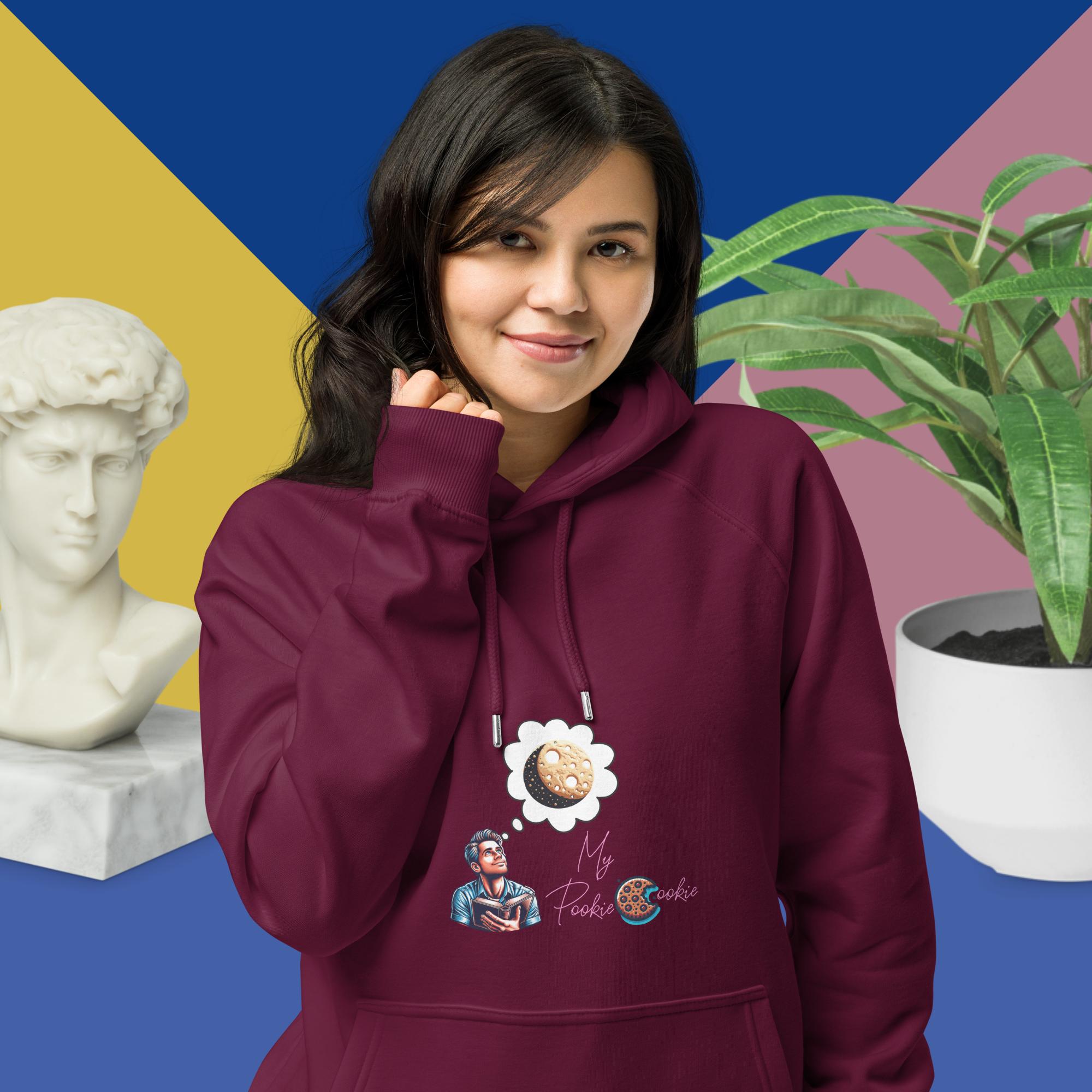 Pookie Unisex eco raglan hoodie - Image 3