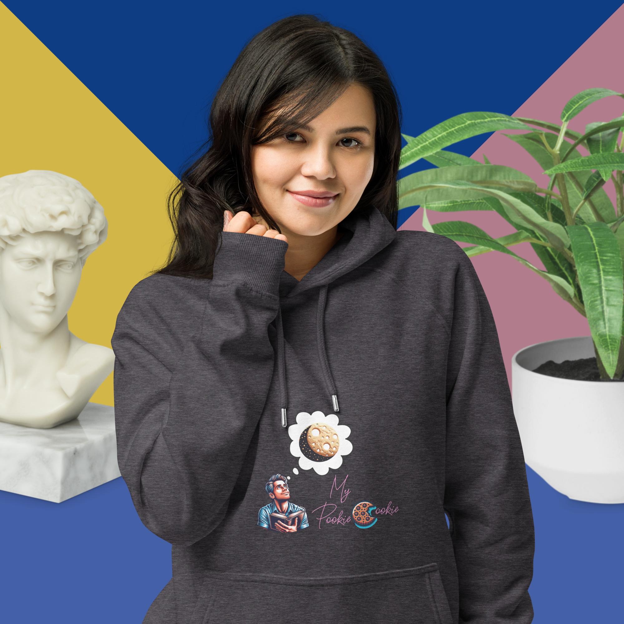 Pookie Unisex eco raglan hoodie - Image 4