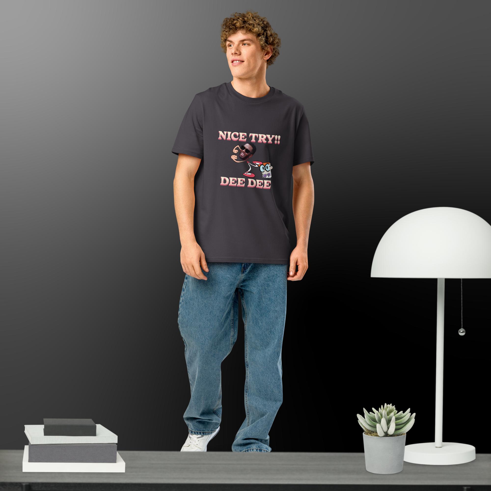 Funny Diddy meme Unisex organic ribbed neck t-shirt - Image 2