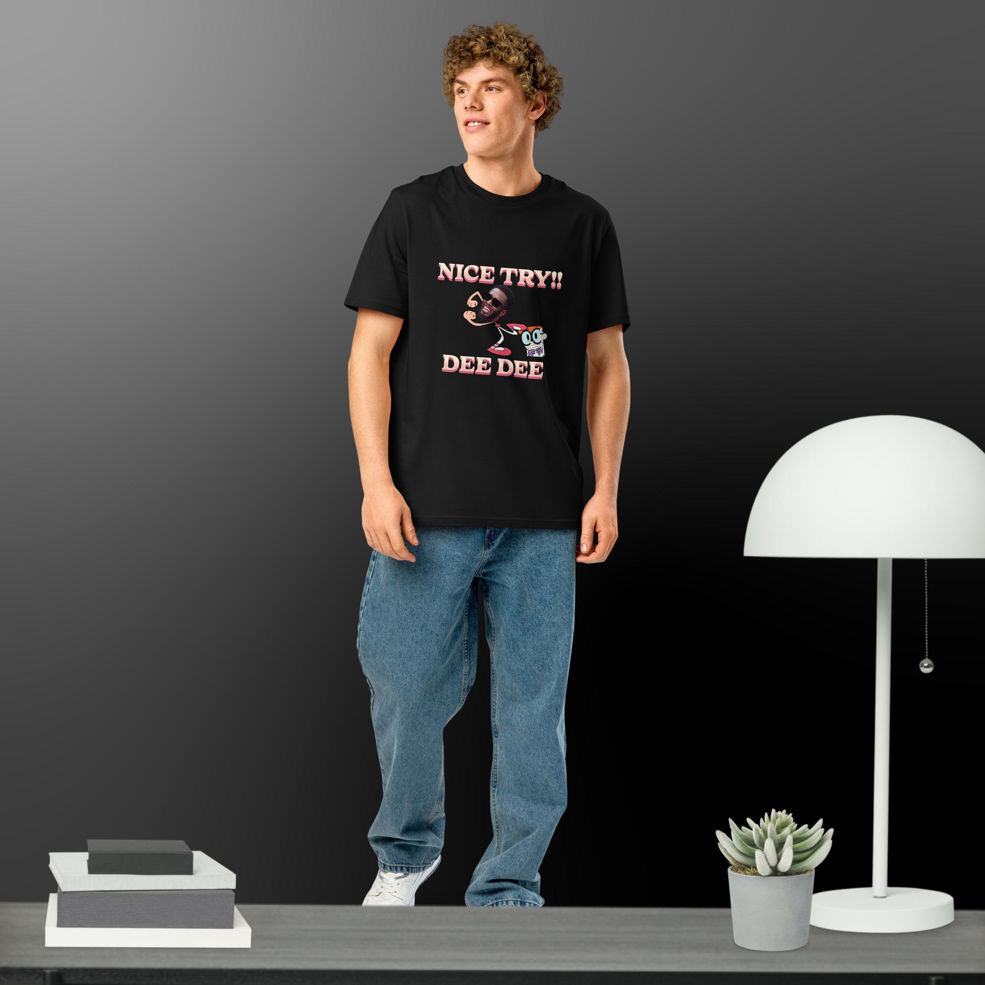 Funny Diddy meme Unisex organic ribbed neck t-shirt