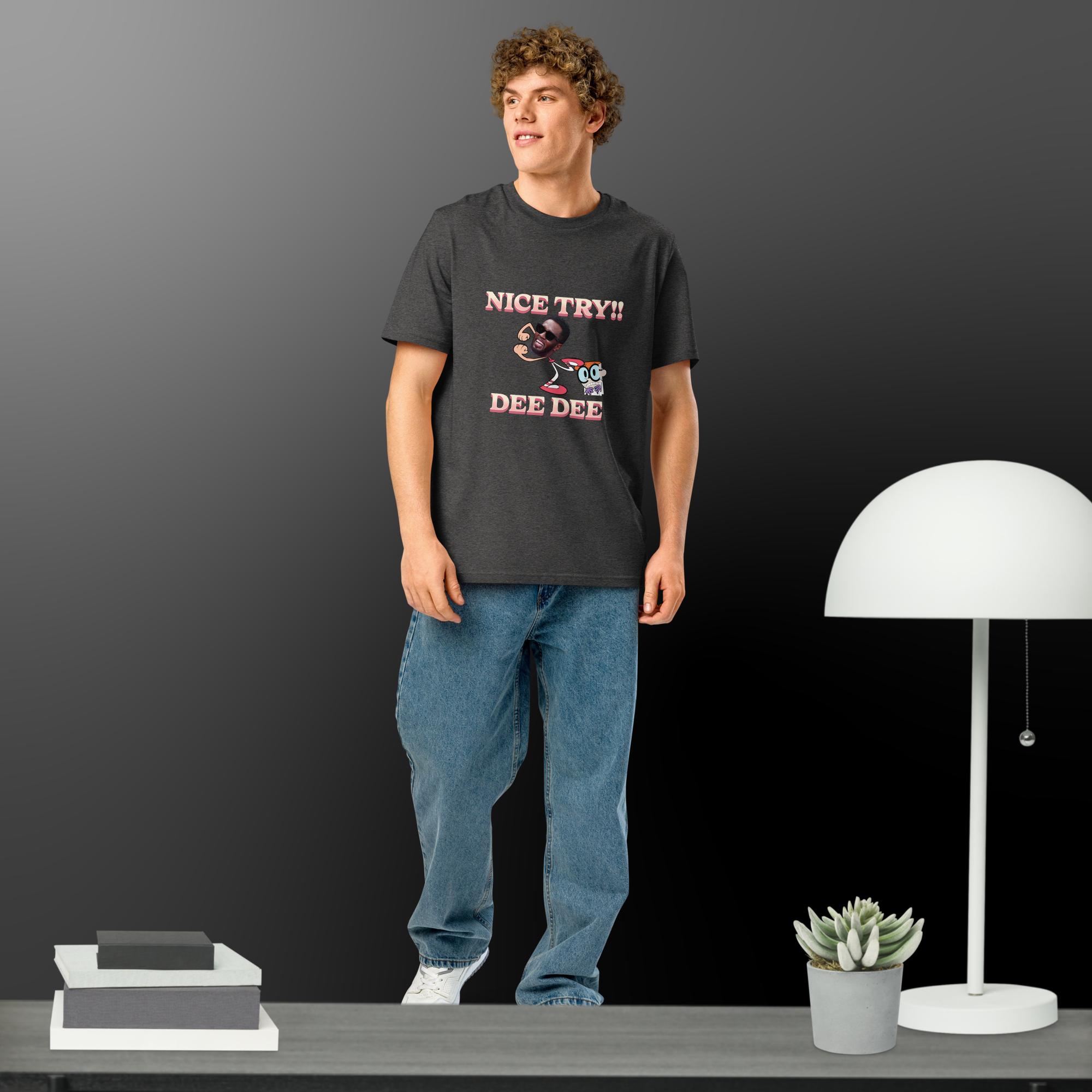 Funny Diddy meme Unisex organic ribbed neck t-shirt - Image 5