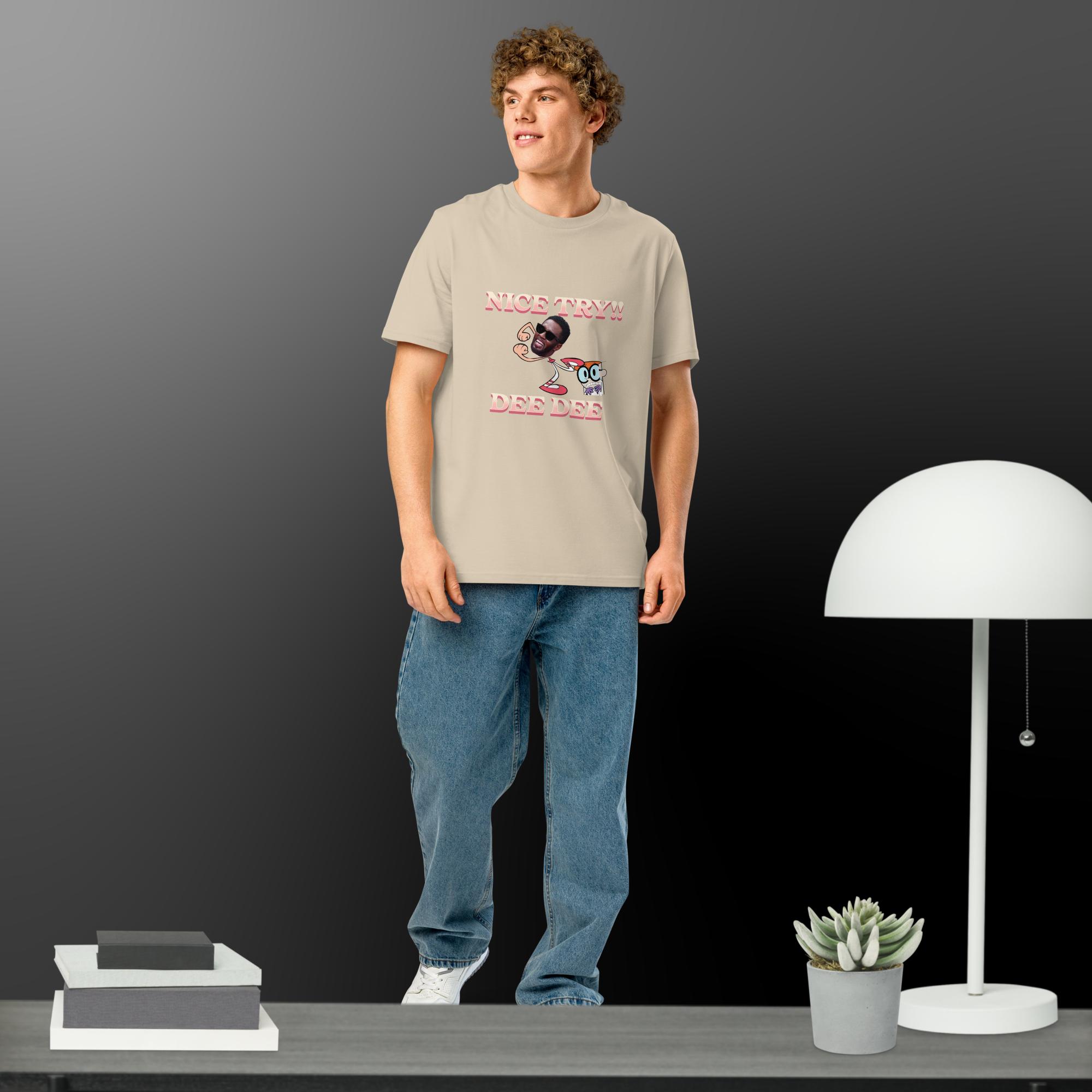 Funny Diddy meme Unisex organic ribbed neck t-shirt - Image 6