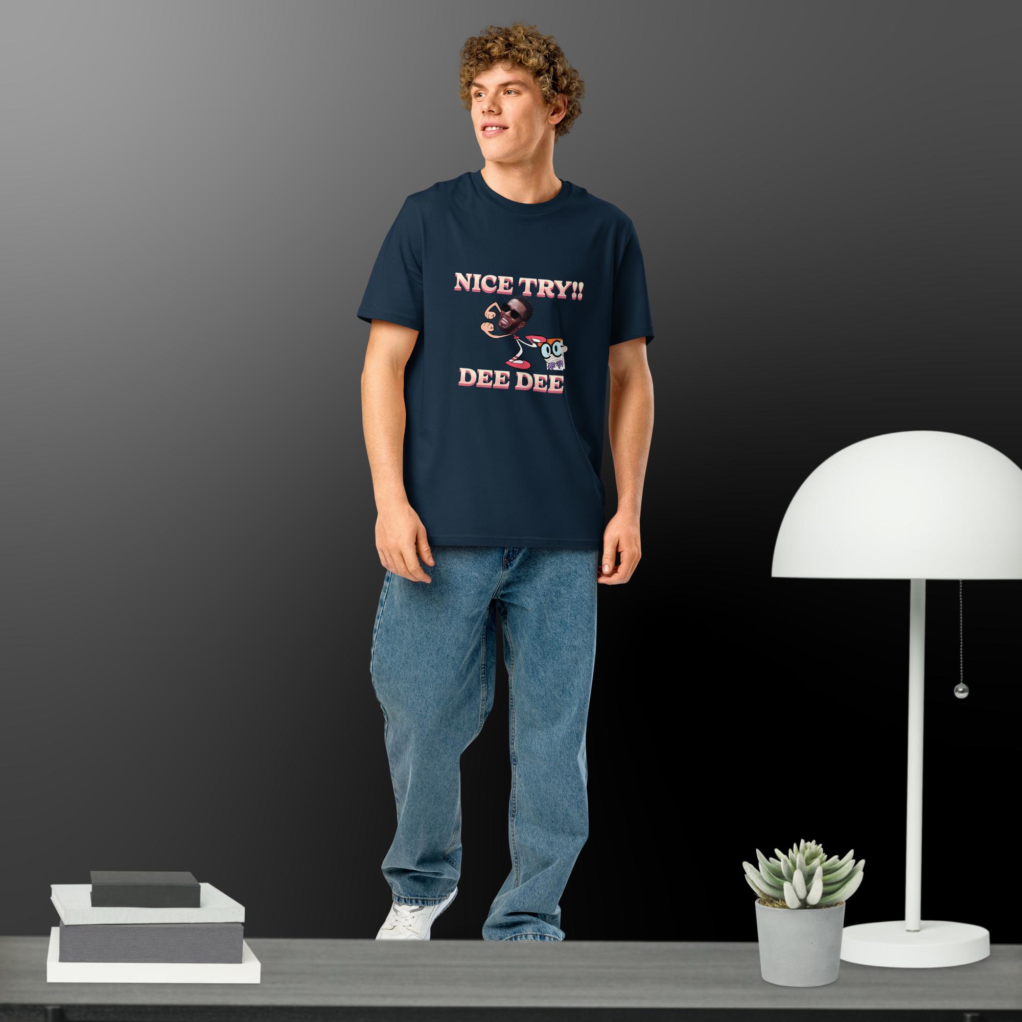 Funny Diddy meme Unisex organic ribbed neck t-shirt - Image 8