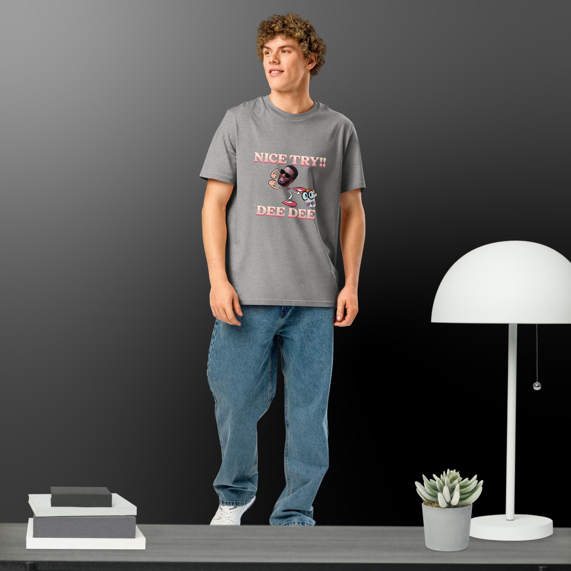 Funny Diddy meme Unisex organic ribbed neck t-shirt - Image 9