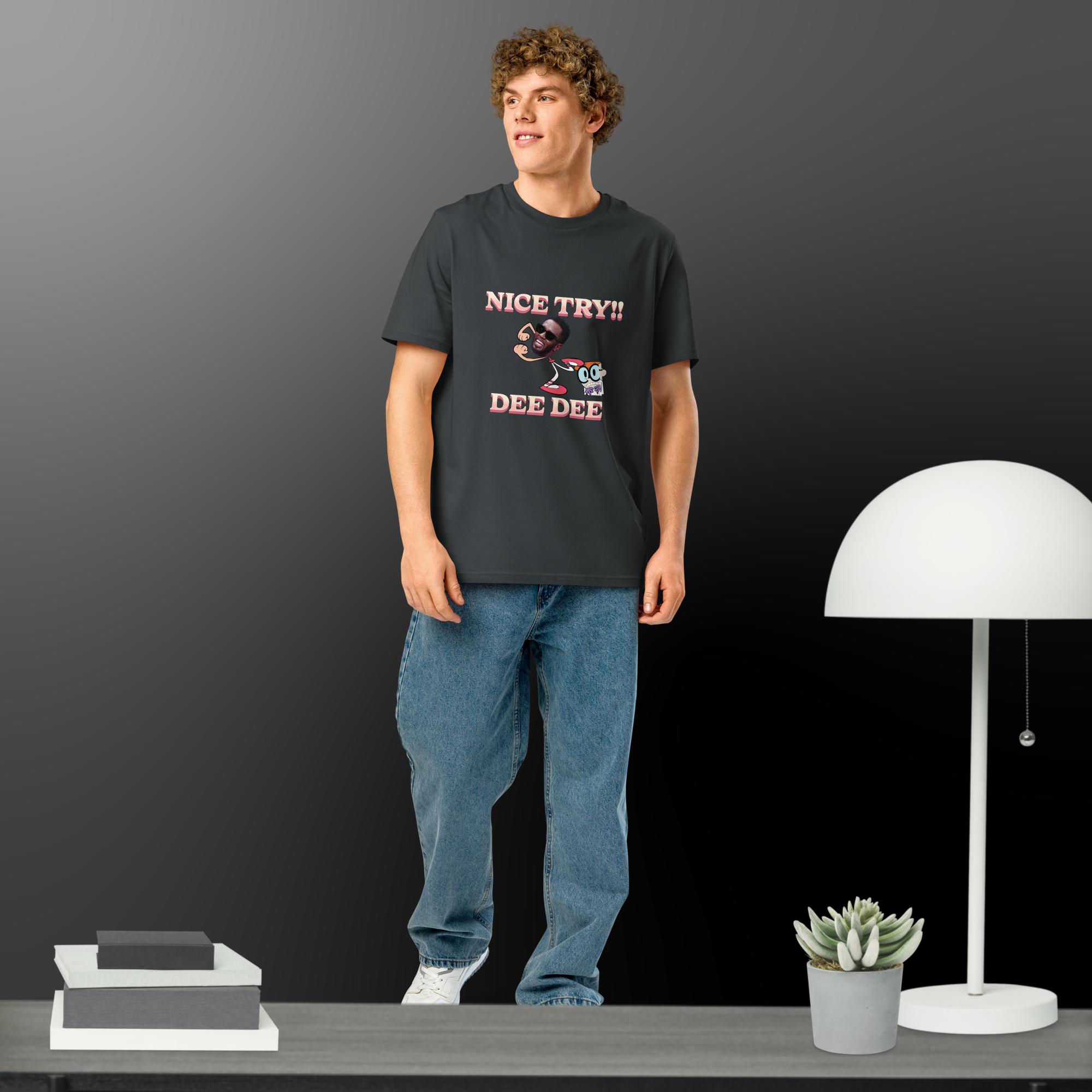 Funny Diddy meme Unisex organic ribbed neck t-shirt - Image 10