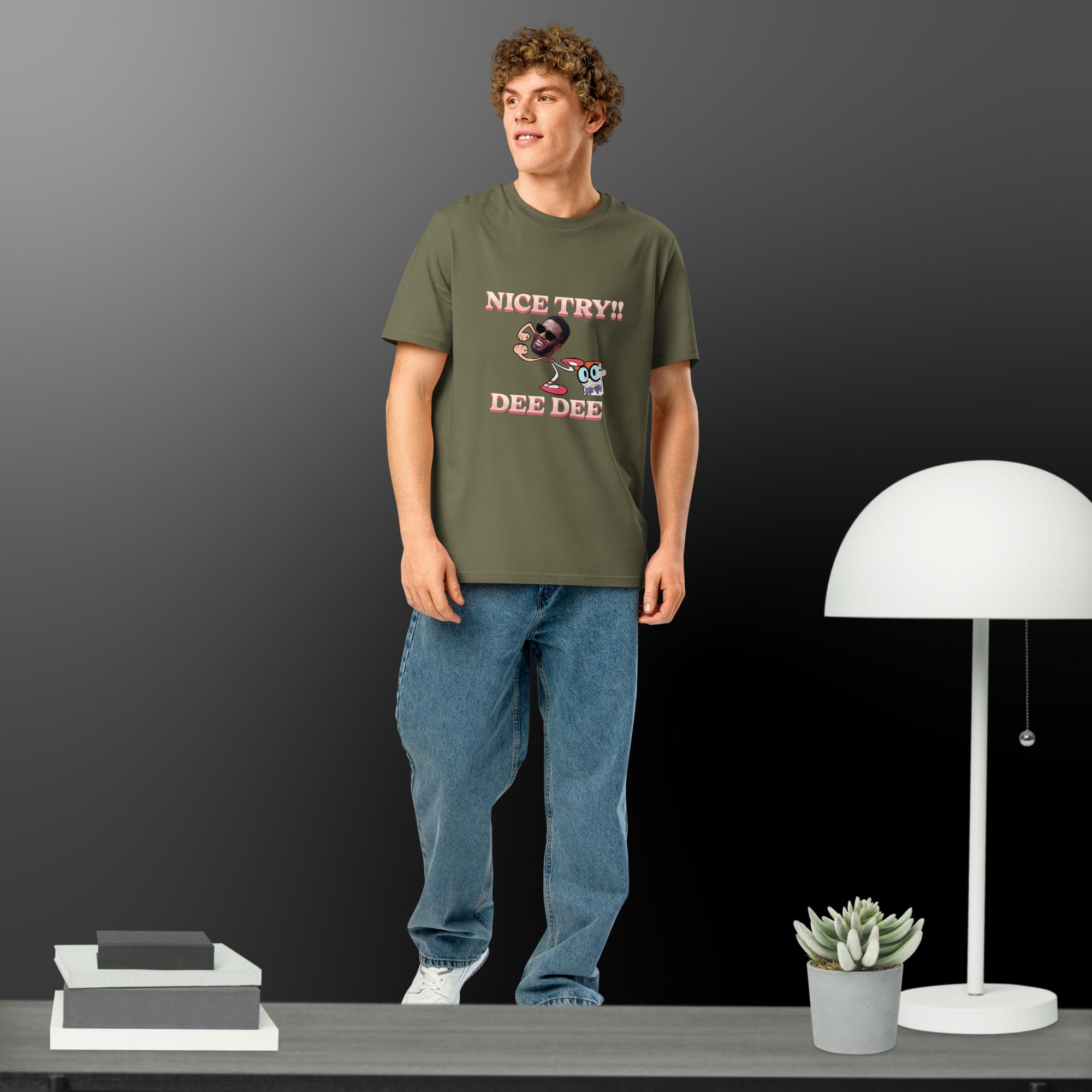 Funny Diddy meme Unisex organic ribbed neck t-shirt - Image 11