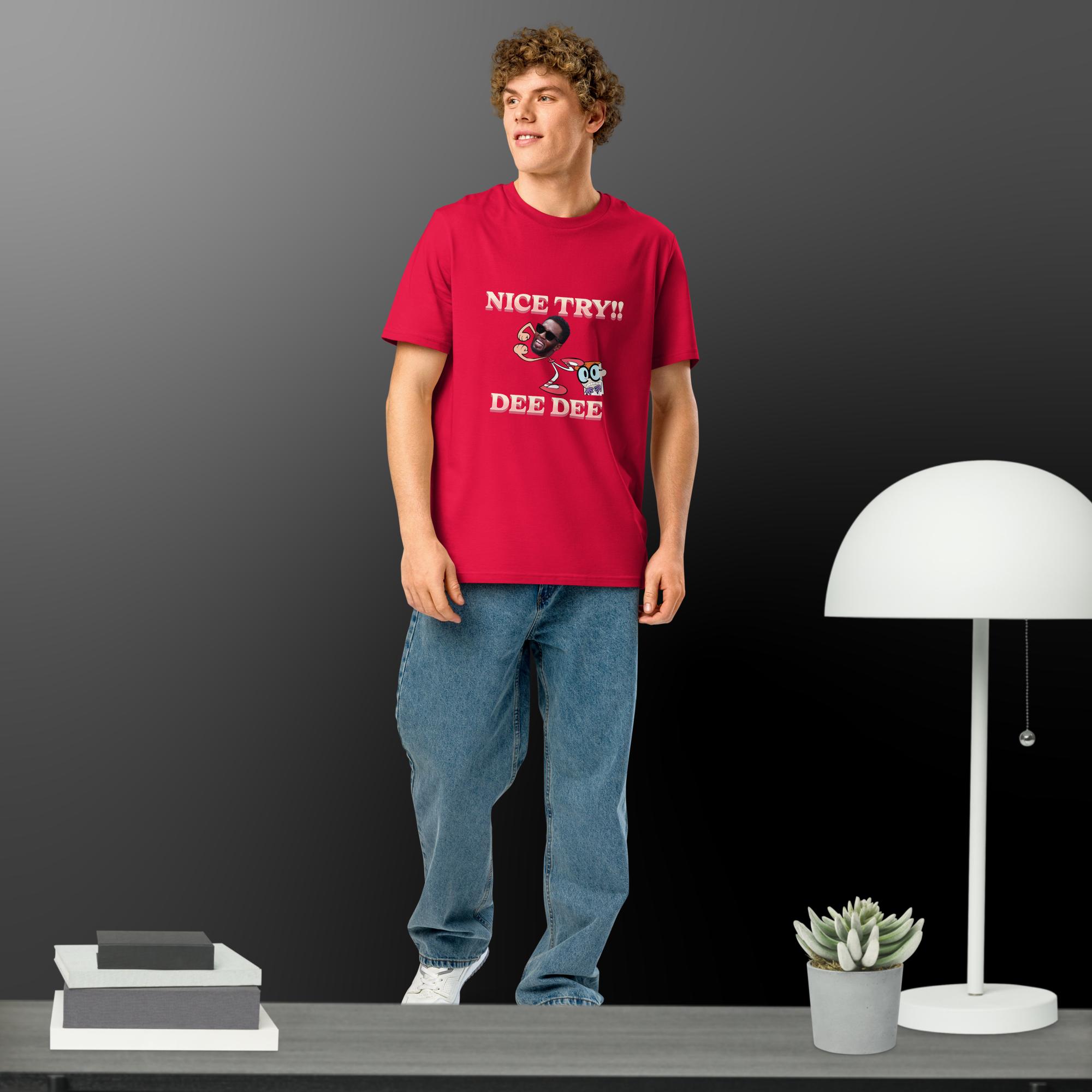 Funny Diddy meme Unisex organic ribbed neck t-shirt - Image 12