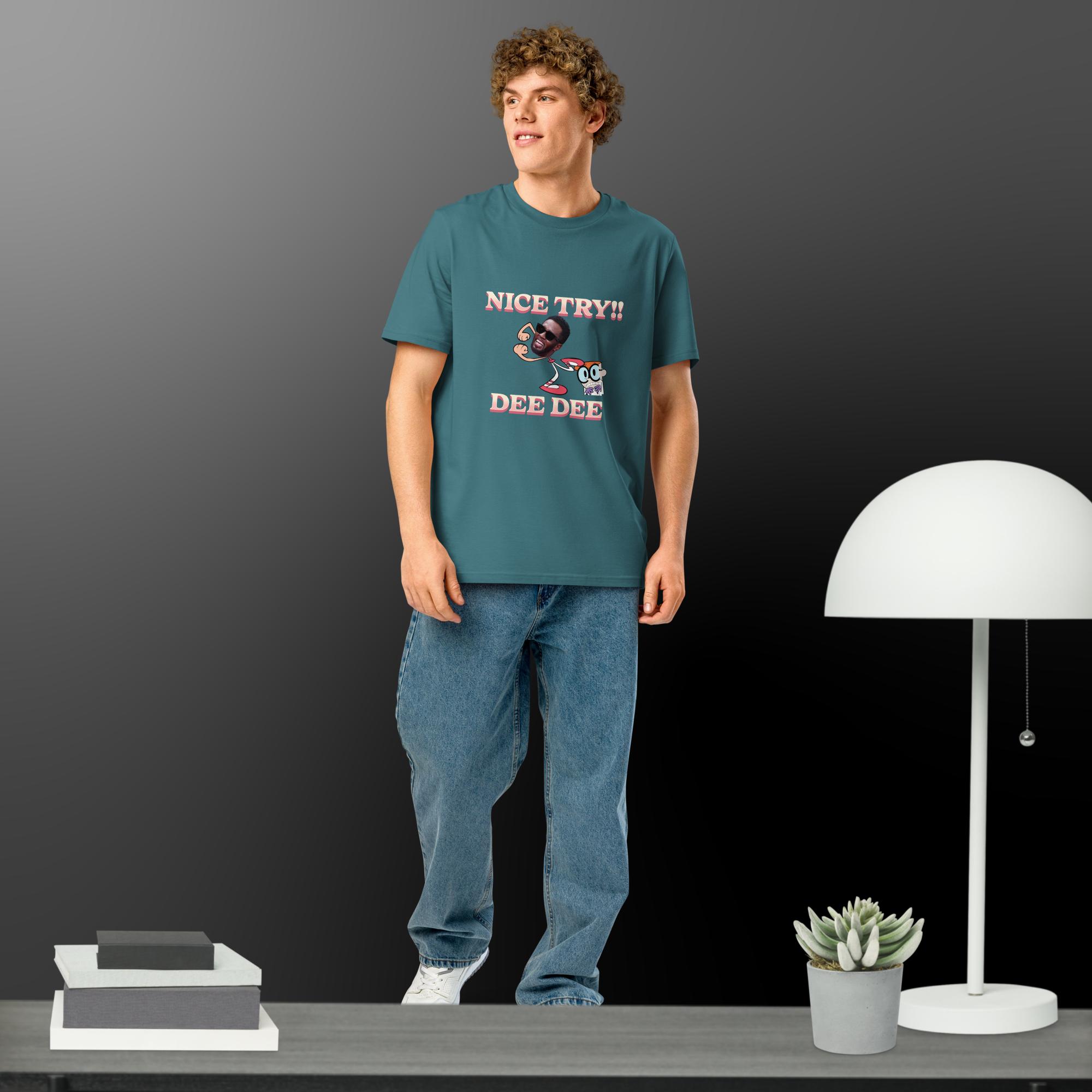 Funny Diddy meme Unisex organic ribbed neck t-shirt - Image 13