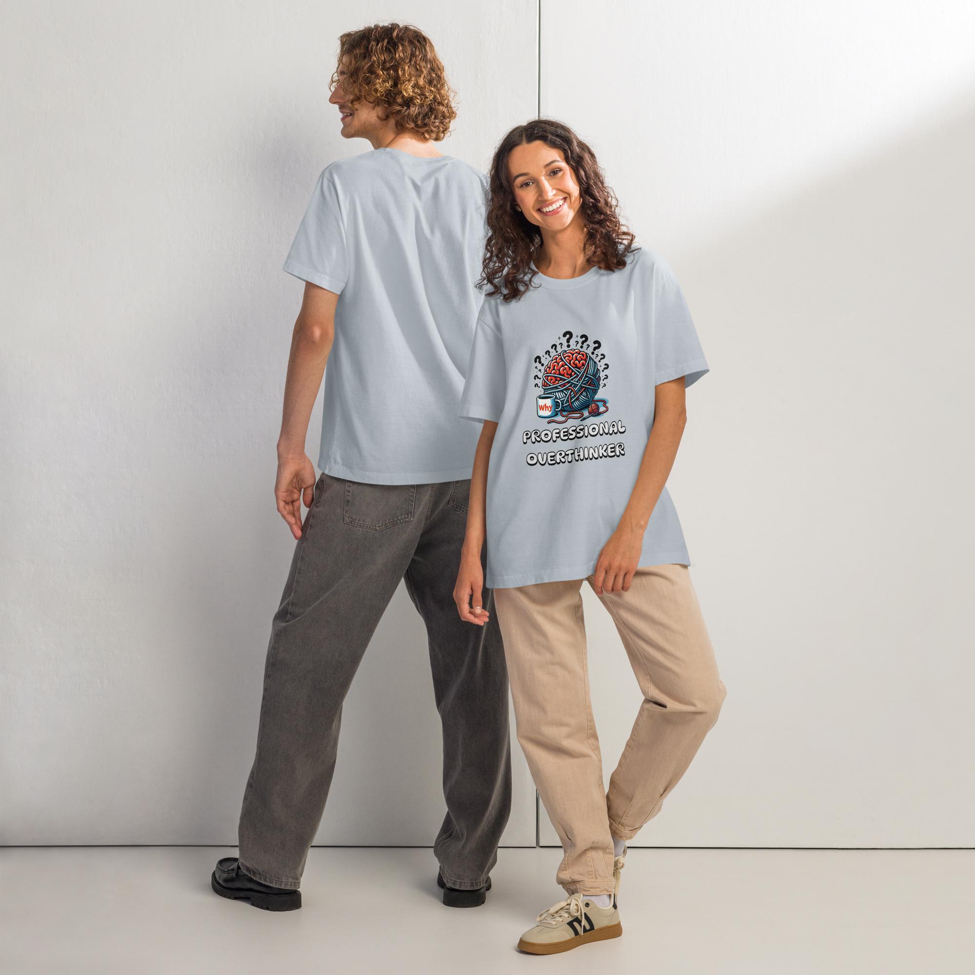 Unisex oversized cotton tee for overthinkers - Image 3