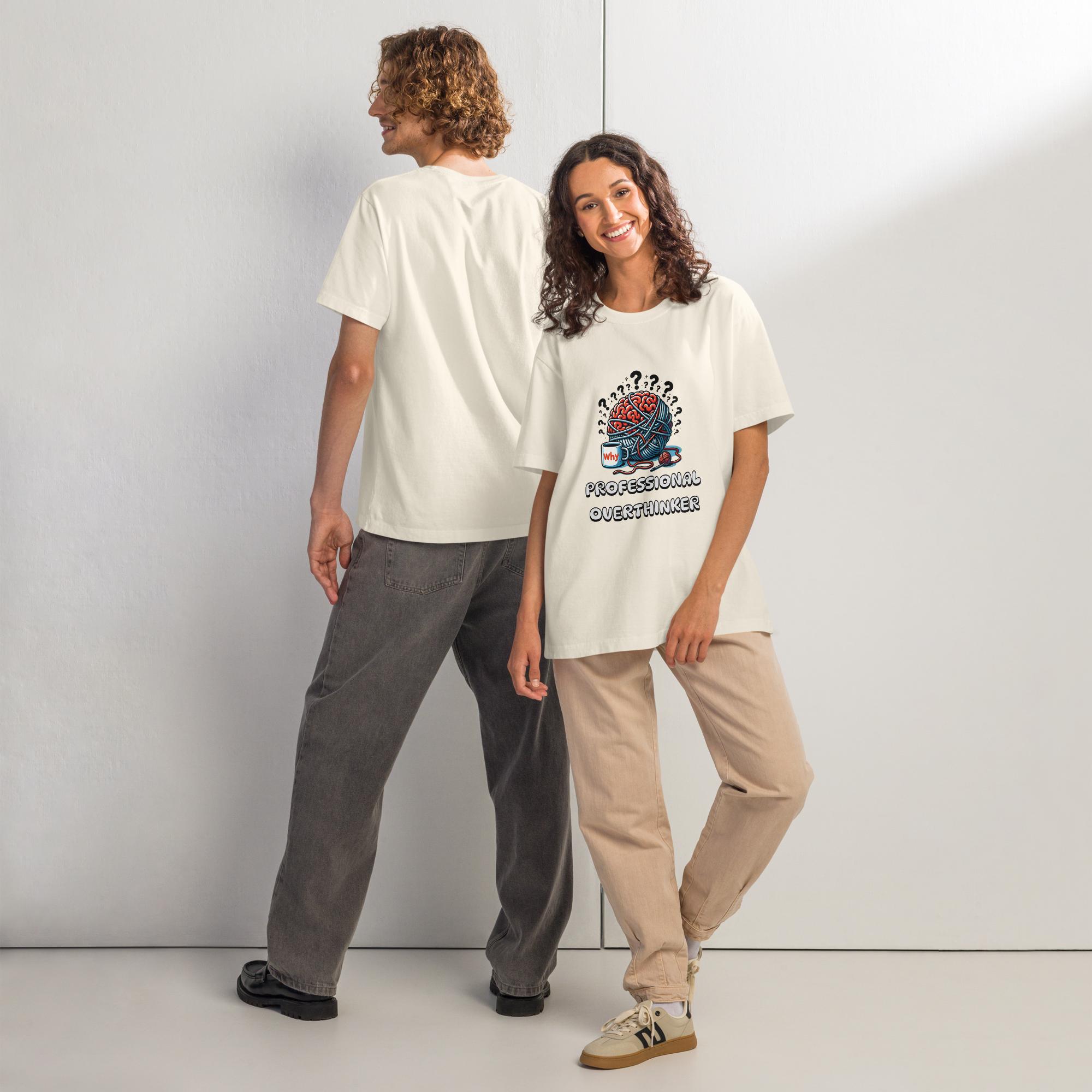 Unisex oversized cotton tee for overthinkers - Image 4