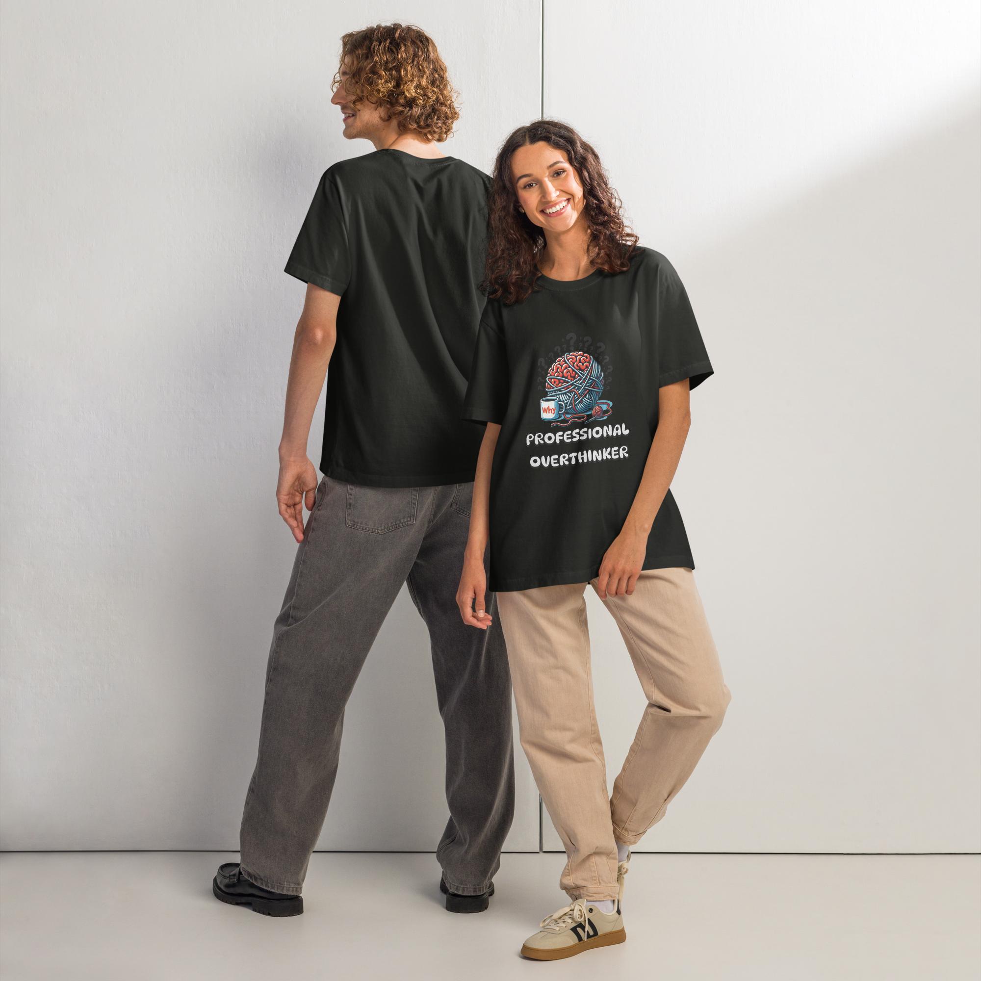 Unisex oversized cotton tee for overthinkers - Image 5