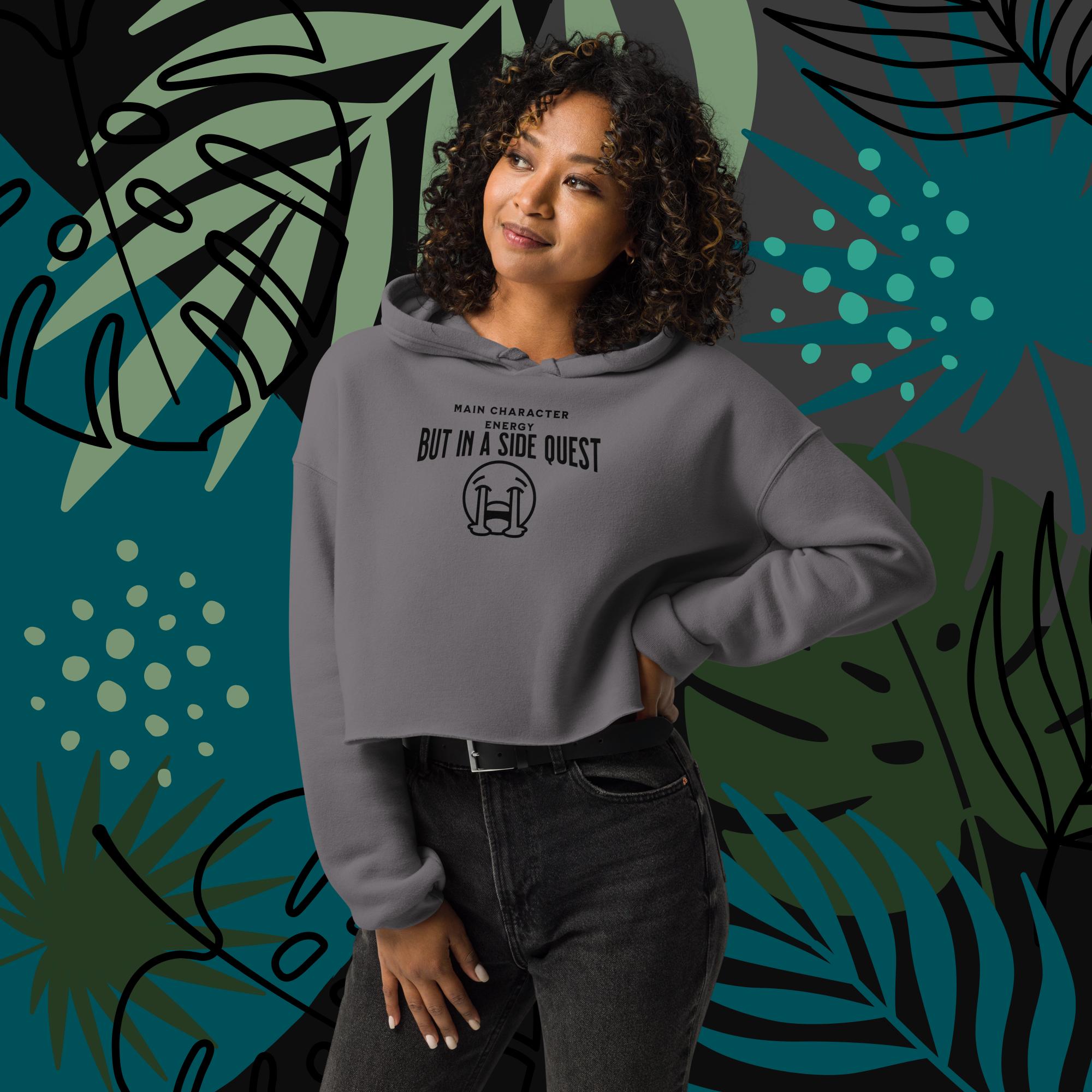 Funny Crop Hoodie - Image 3