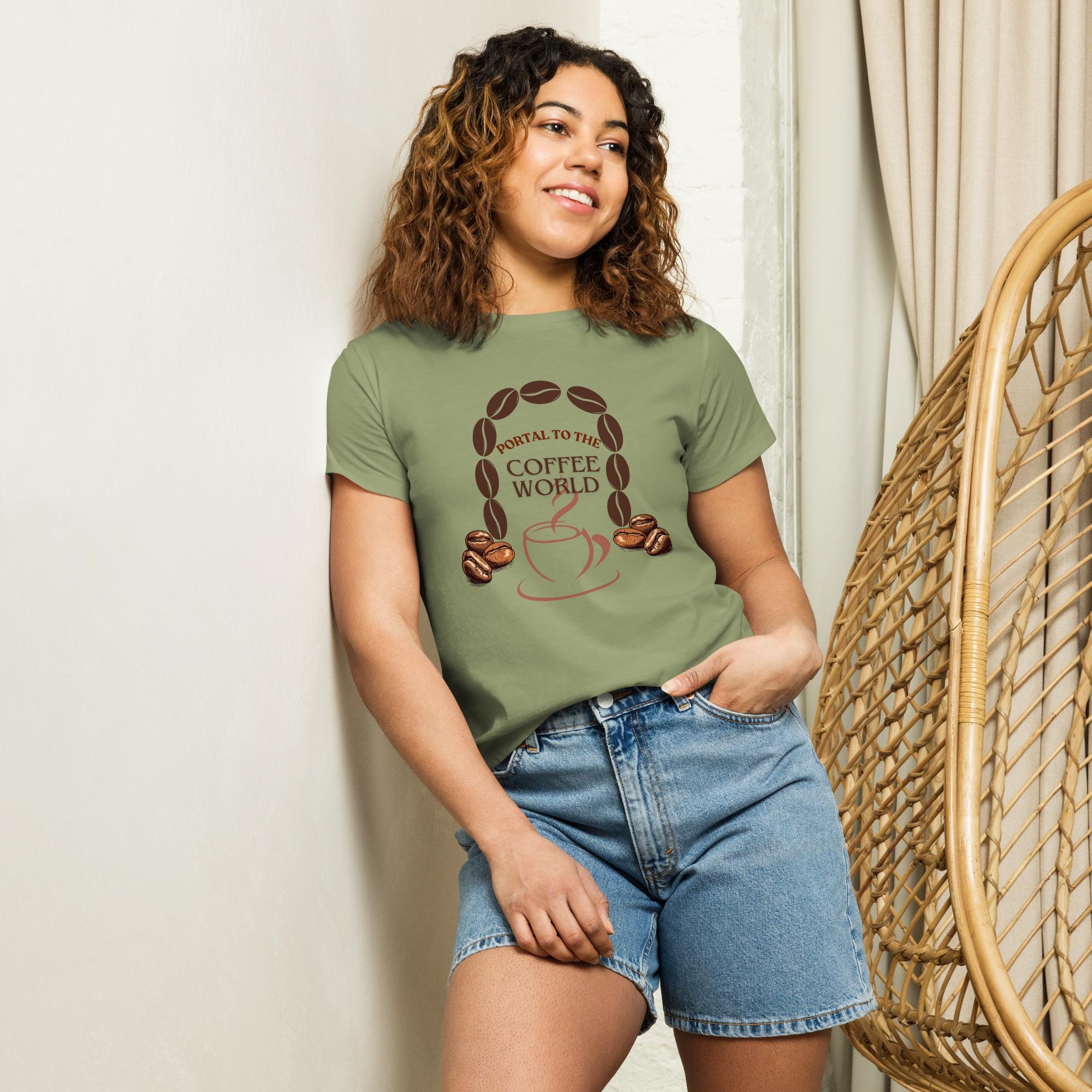 Caffeinated women’s high-waisted t-shirt - Image 2