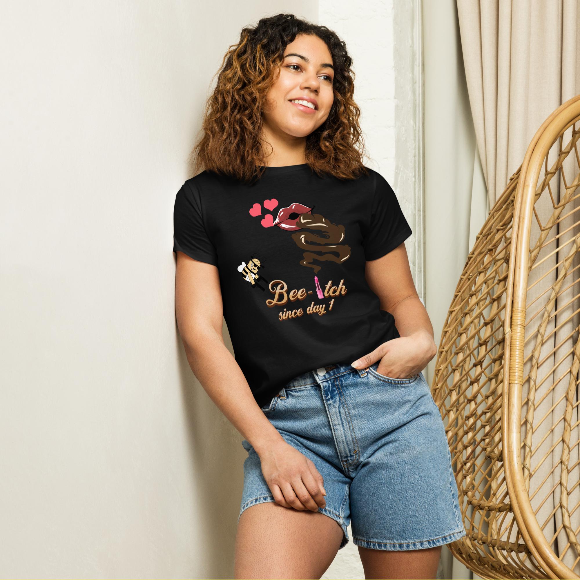 Slaying women’s high-waisted t-shirt - Image 2