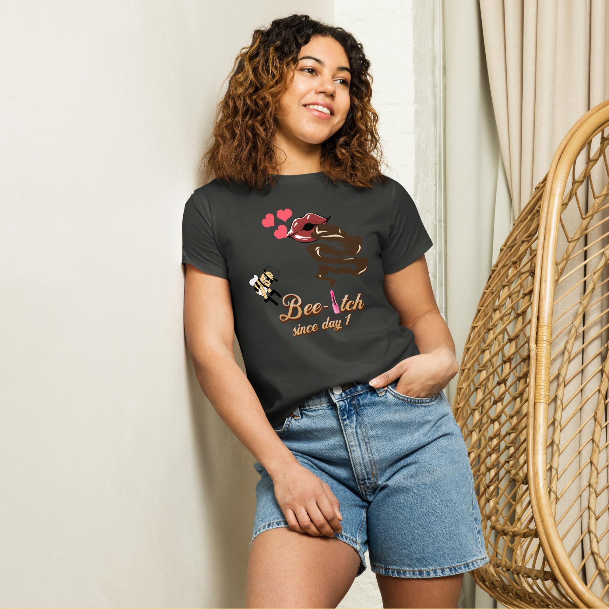 Slaying women’s high-waisted t-shirt - Image 5