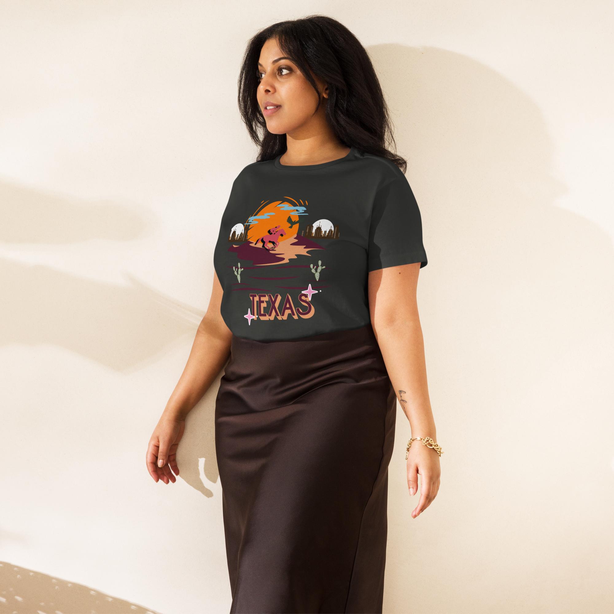 Women’s high-waisted t-shirt for Texans - Image 5