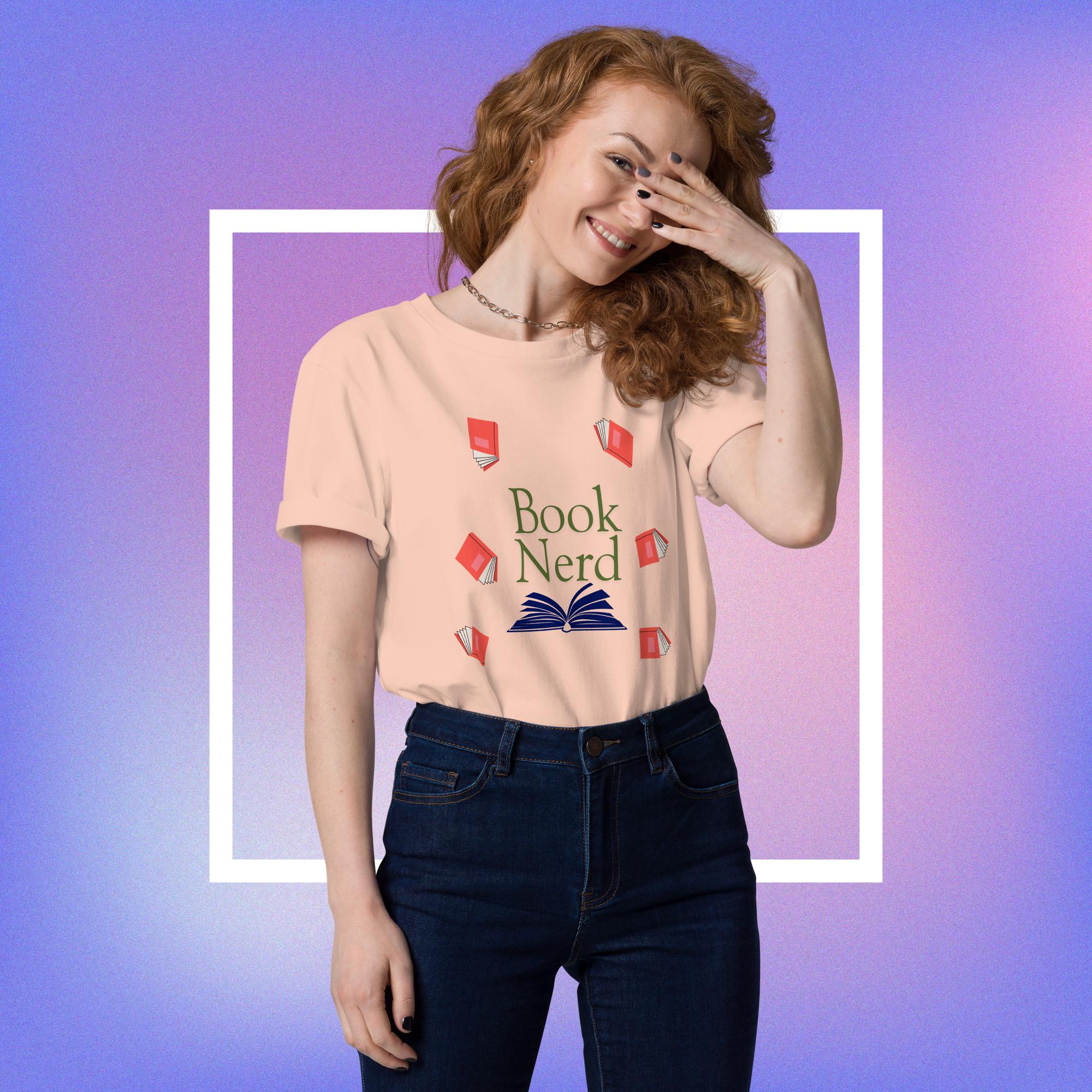 Cute organic cotton tee for Booklovers