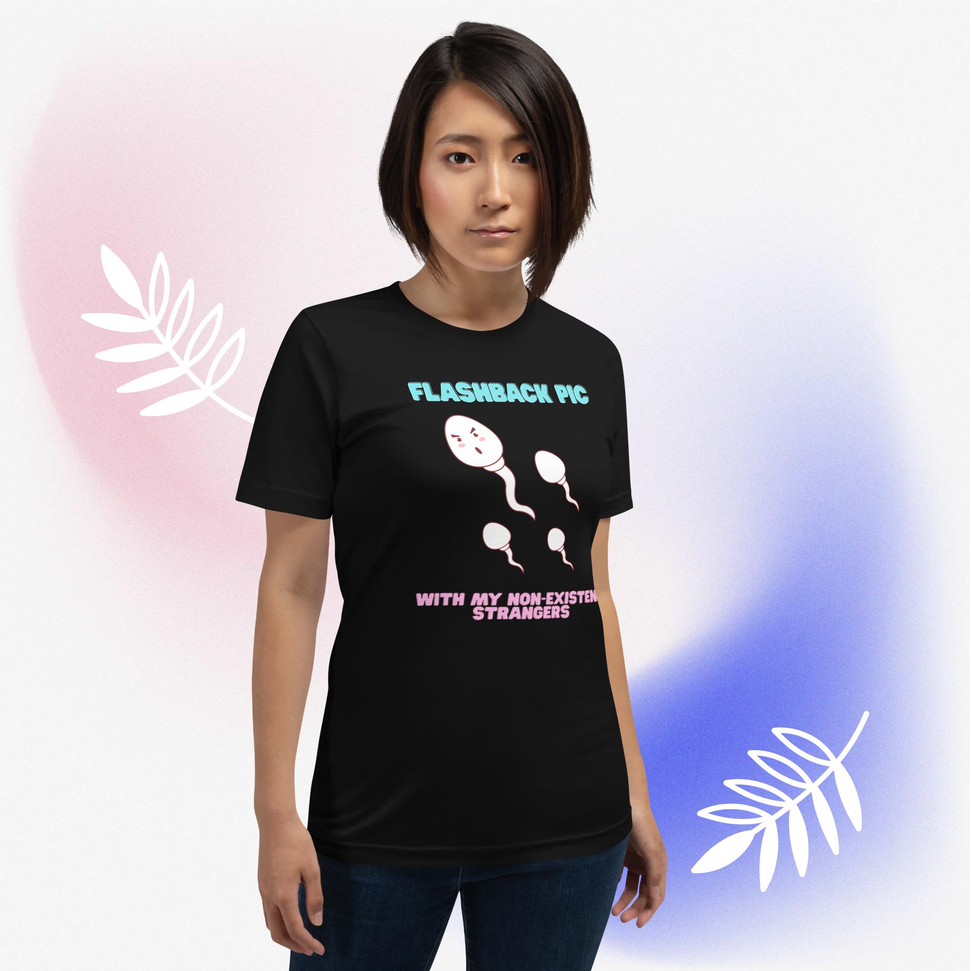 Funny Unisex Cotton Flashback tee - Image 4