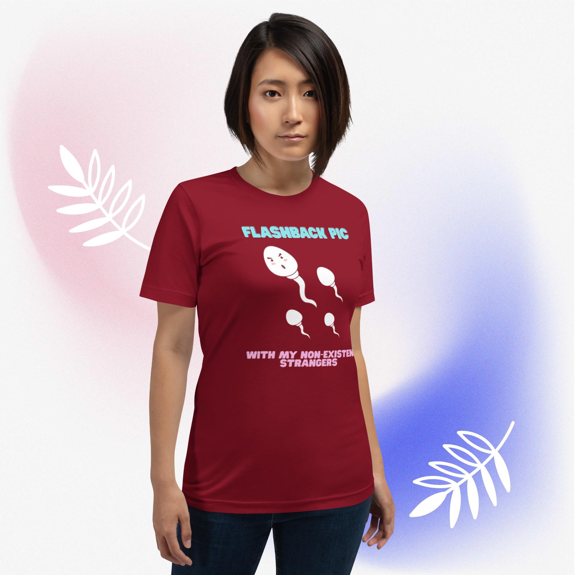 Funny Unisex Cotton Flashback tee - Image 9