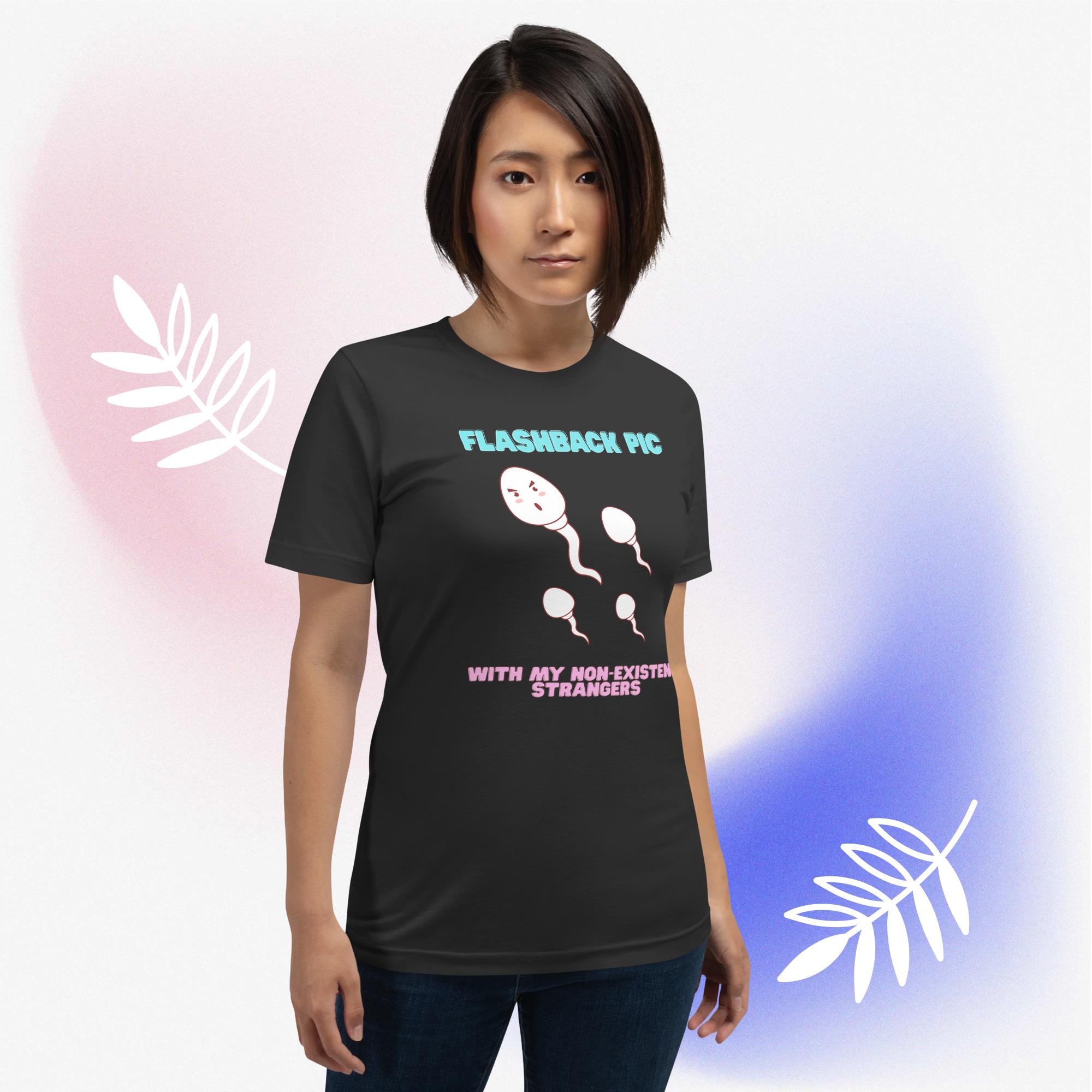 Funny Unisex Cotton Flashback tee - Image 12