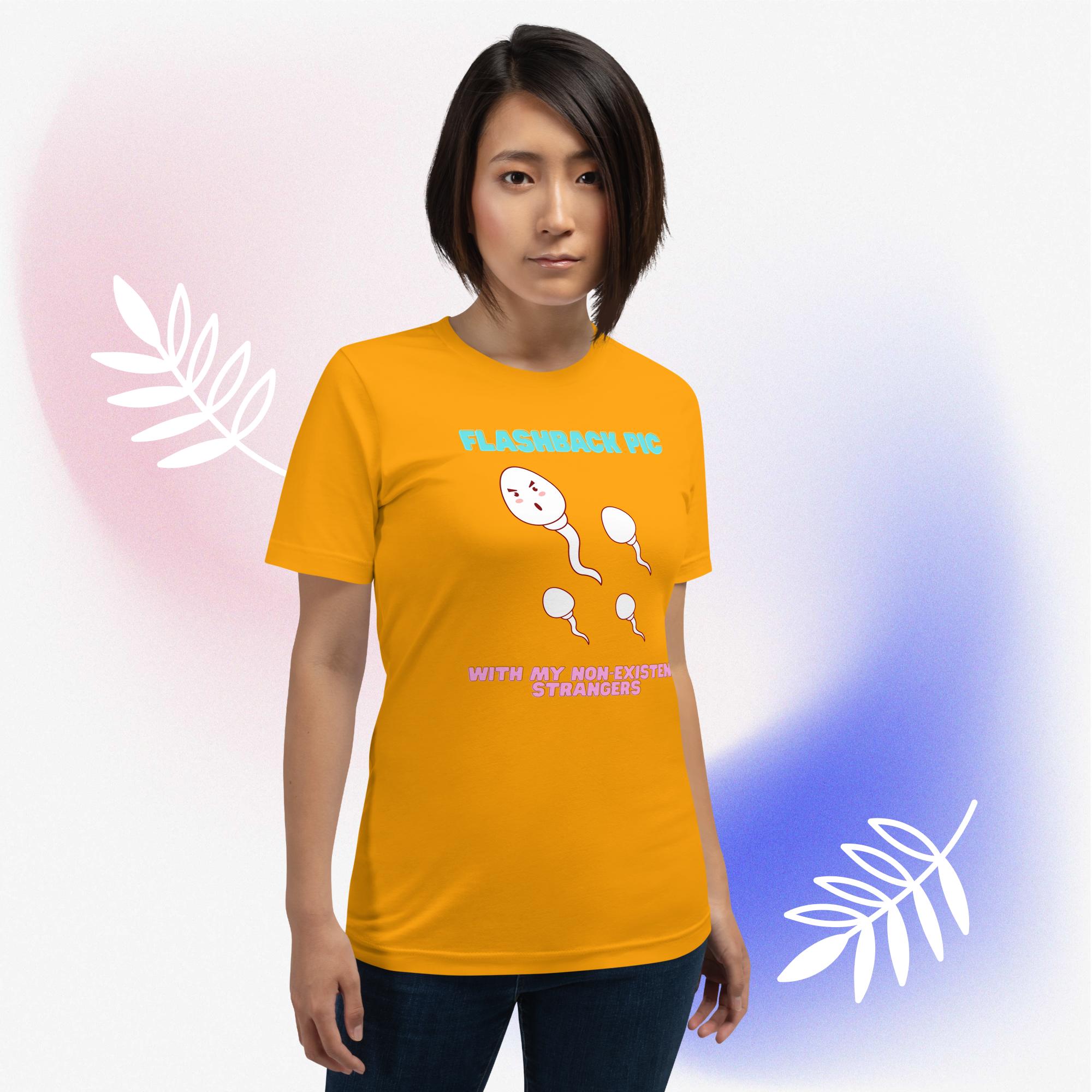 Funny Unisex Cotton Flashback tee - Image 3