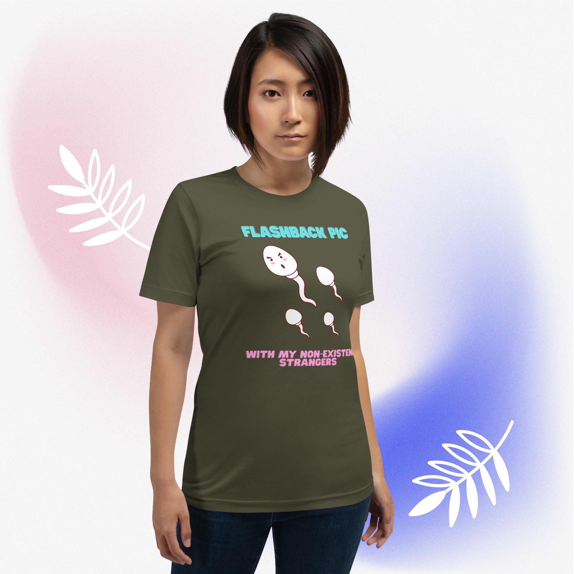 Funny Unisex Cotton Flashback tee - Image 7