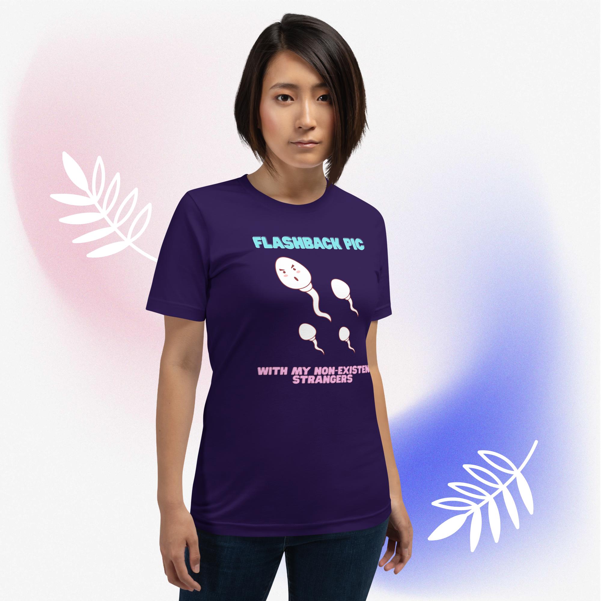 Funny Unisex Cotton Flashback tee - Image 10