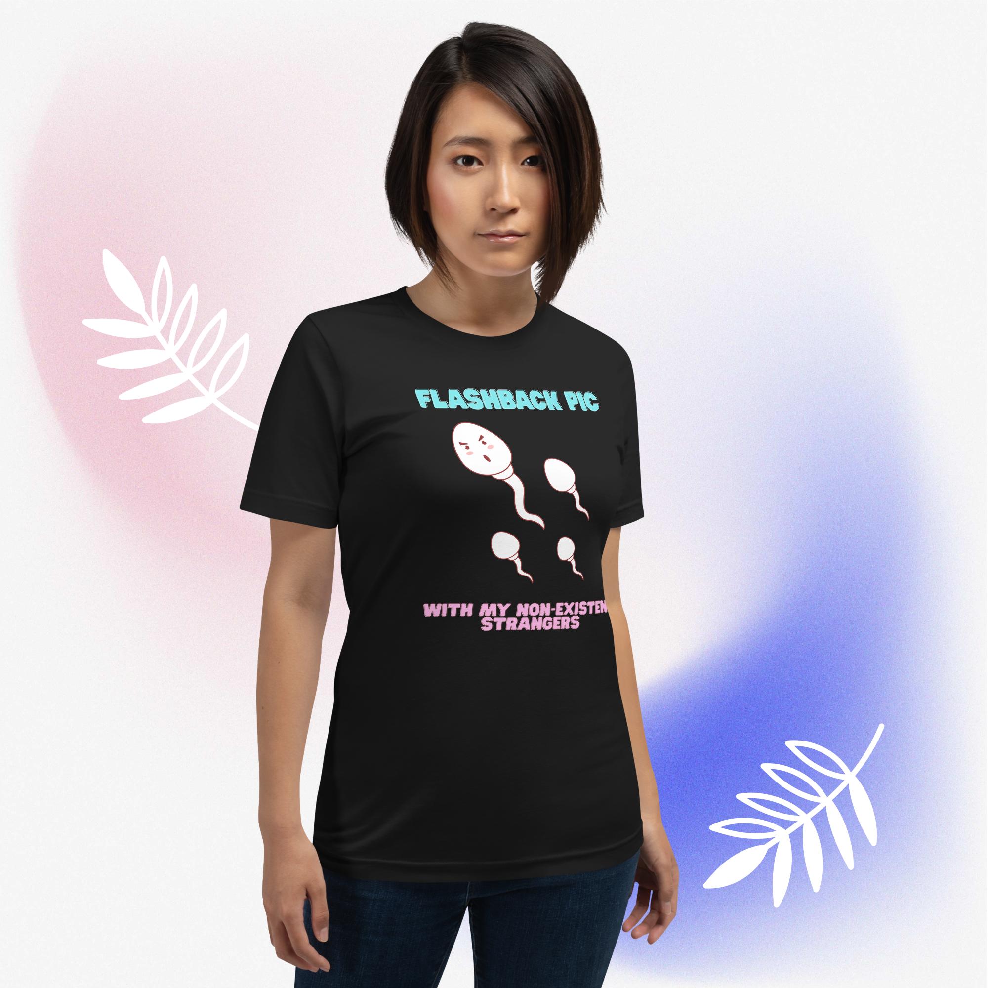 Funny Unisex Cotton Flashback tee - Image 13