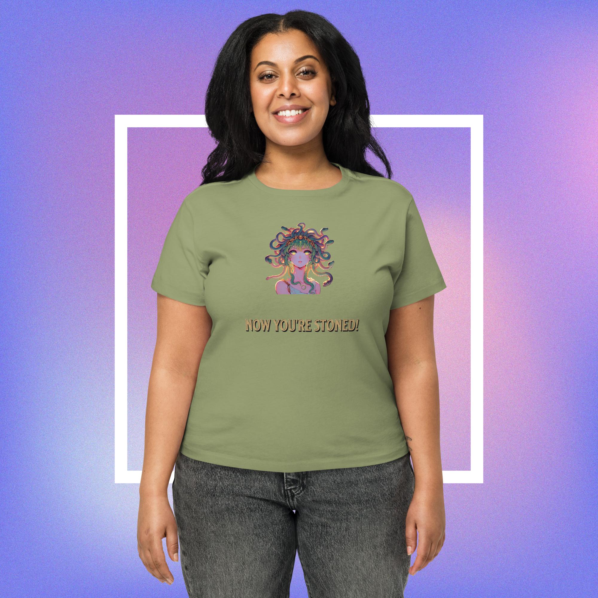 Playful Medusa Women’s high-waisted t-shirt - Image 2