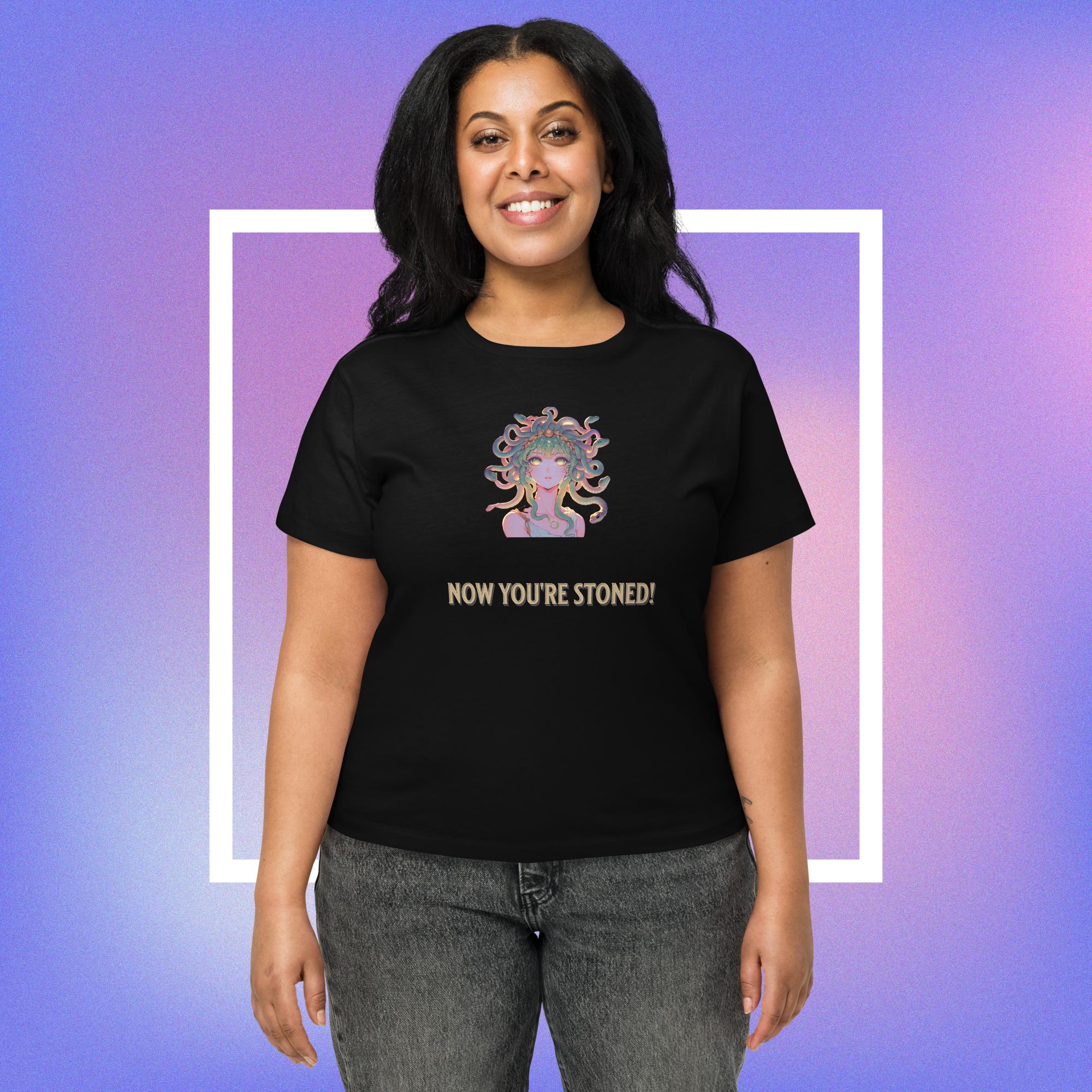 Playful Medusa Women’s high-waisted t-shirt - Image 3